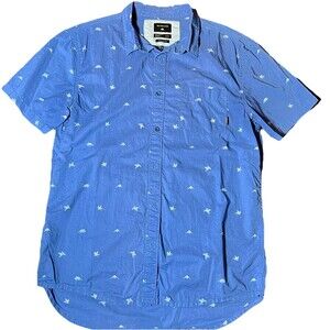 Quiksilver Waterman Collection Nature Print Shirt Men's Modern Fit M